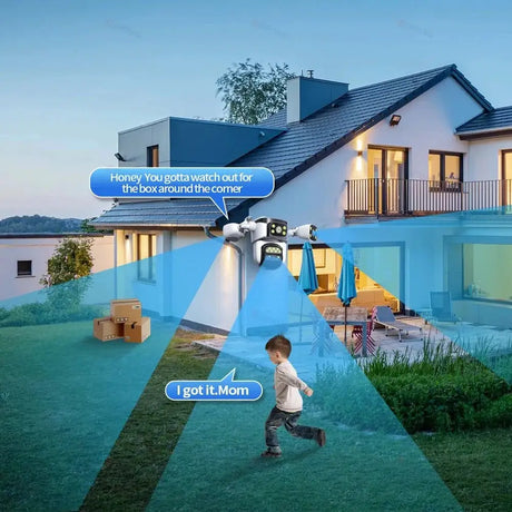 Smart Outdoor WiFi 6 Camera 20MP 10x Optical Zoom PTZ Auto Tracking Waterproof - stepyours.com