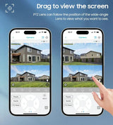 Shiwojia 6MP 4G Solar Security Camera Outdoor Surveillance