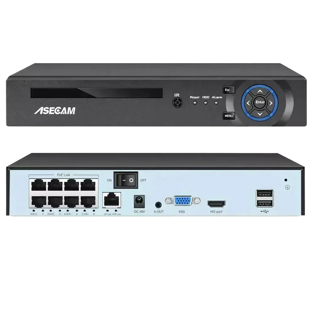 8MP POE NVR Smart Security Camera System AI Face Recognition