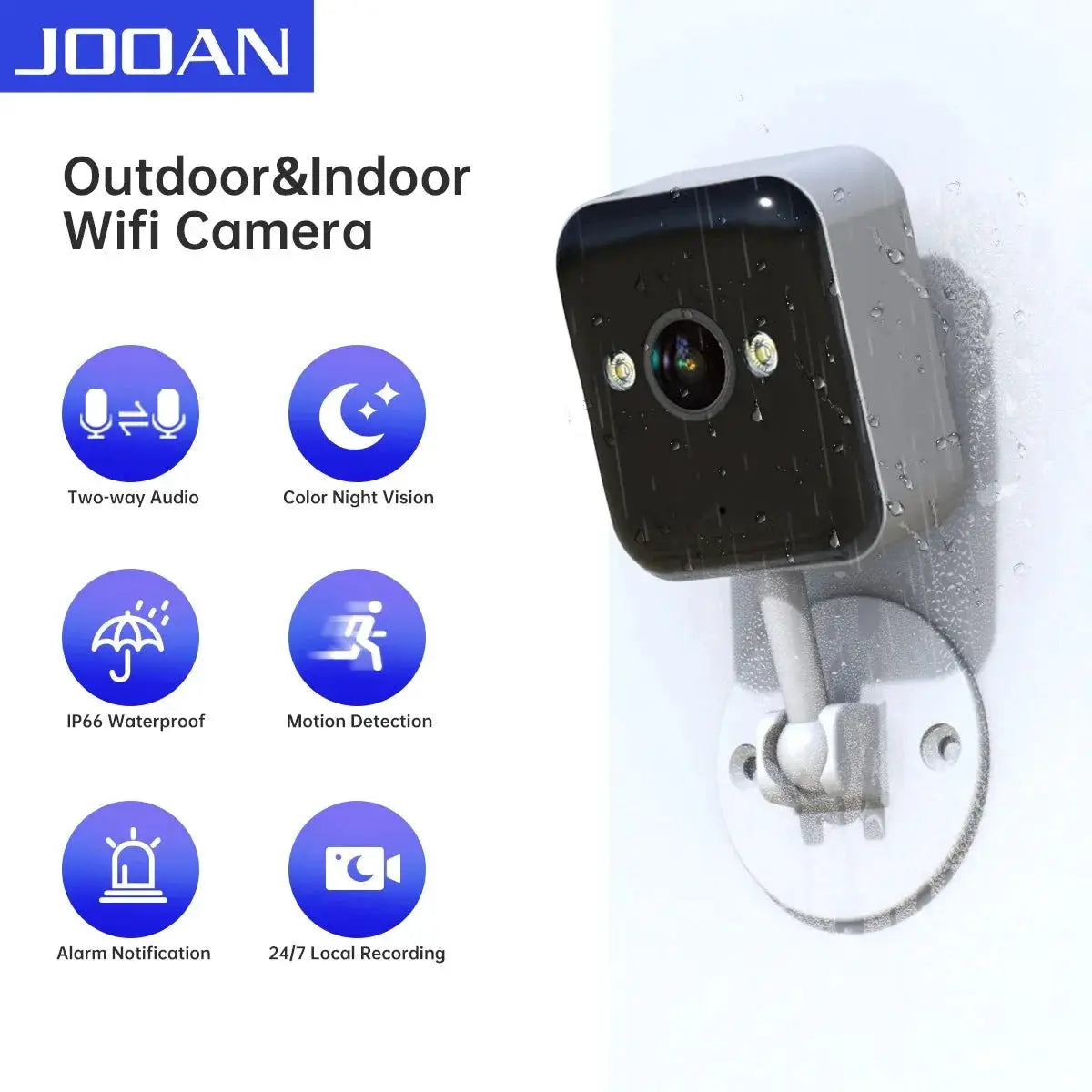 JOOAN 1080P WiFi IP Camera Outdoor Surveillance 5X Digital Zoom Night Vision - stepyours.com