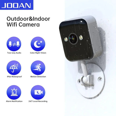 JOOAN 1080P WiFi IP Camera Outdoor Surveillance 5X Digital Zoom Night Vision - stepyours.com