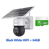 Shiwojia 4G Sim Solar Camera With WiFi 6W Dual Lens 12X Zoom