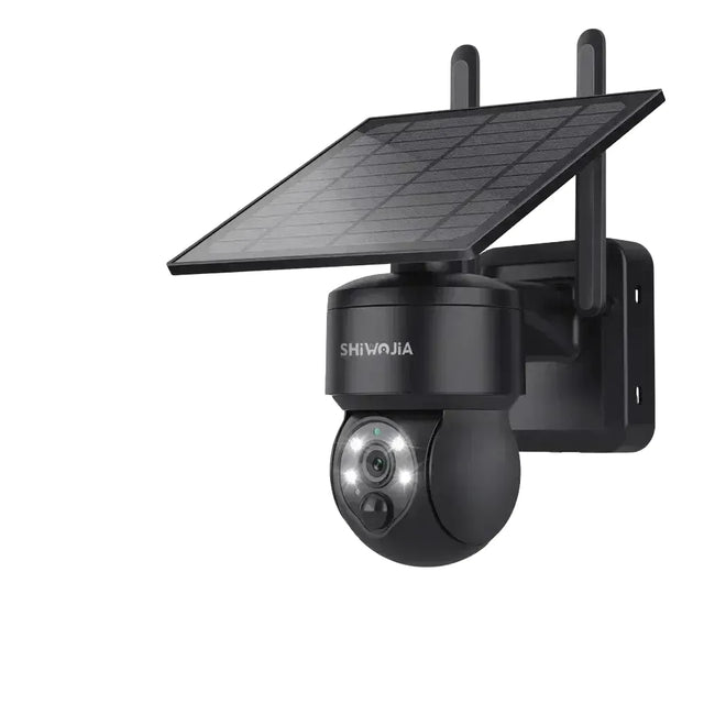 Shiwojia Wifi Wireless PTZ Solar Camera 4G SIM Outdoor 4MP