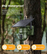 Shiwojia Wifi Wireless PTZ Solar Camera 4G SIM Outdoor 4MP