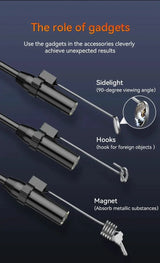 Industrial Endoscope Camera 2.4 Inch IPS LCD 1080P IP67 Waterproof Borescope - stepyours.com