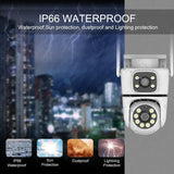 NovoLumen Tuya HD Dual Lens 5G WiFi PTZ Outdoor IP Camera Color Night Vision - stepyours.com