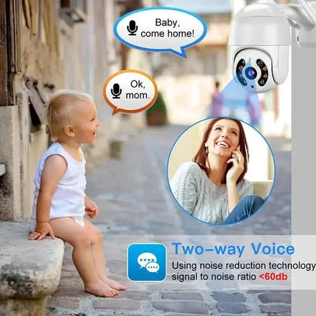 DDBROUGEN A8 - 8MP 4K IP Camera Auto Tracking PTZ Outdoor Surveillance - stepyours.com