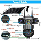 Solar 4G IP Camera 15MP HD Outdoor Night Vision Weatherproof Security - stepyours.com