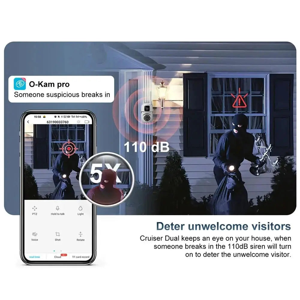 OK - A2 - EU PTZ WiFi Camera With Auto Tracking AI Detection Full Color Night Vision - stepyours.com