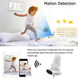 Mini Camera 1080P HD WiFi Remote Viewing, Motion Detection, Recording, Indoor Security Camera, Easy Operation for Home office