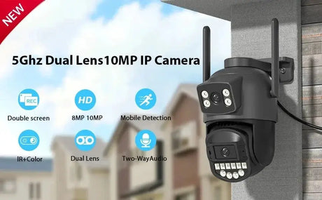 Okam Pro 15MP WiFi Outdoor Camera Auto Tracking 5X Digital Zoom PTZ Surveillance - stepyours.com