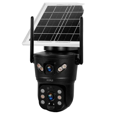 KERUI Outdoor Solar - Powered Dual - Lens Security Camera - 6MP 4G WiFi CCTV - stepyours.com