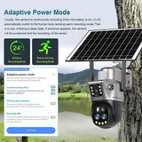 LS Vision Dual Screen Solar Camera 4G WiFi Outdoor Security 10X Zoom IP66 - stepyours.com