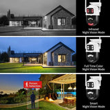 ASECAM 12MP 6K WiFi Outdoor Camera - AI Tracking, 8X Zoom, Dual Screen - stepyours.com