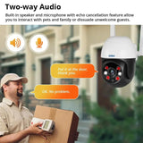 KERUI Outdoor PTZ WiFi Security Camera - 8MP UHD Tuya AI Detection Hooks - stepyours.com