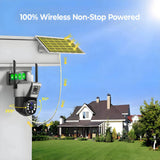 4G Solar Camera Outdoor 6K 12MP Tri Lens Night Vision IP PTZ Surveillance Pro - stepyours.com