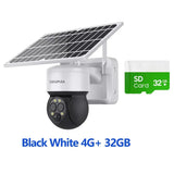 Shiwojia 4G Sim Solar Camera With WiFi 6W Dual Lens 12X Zoom