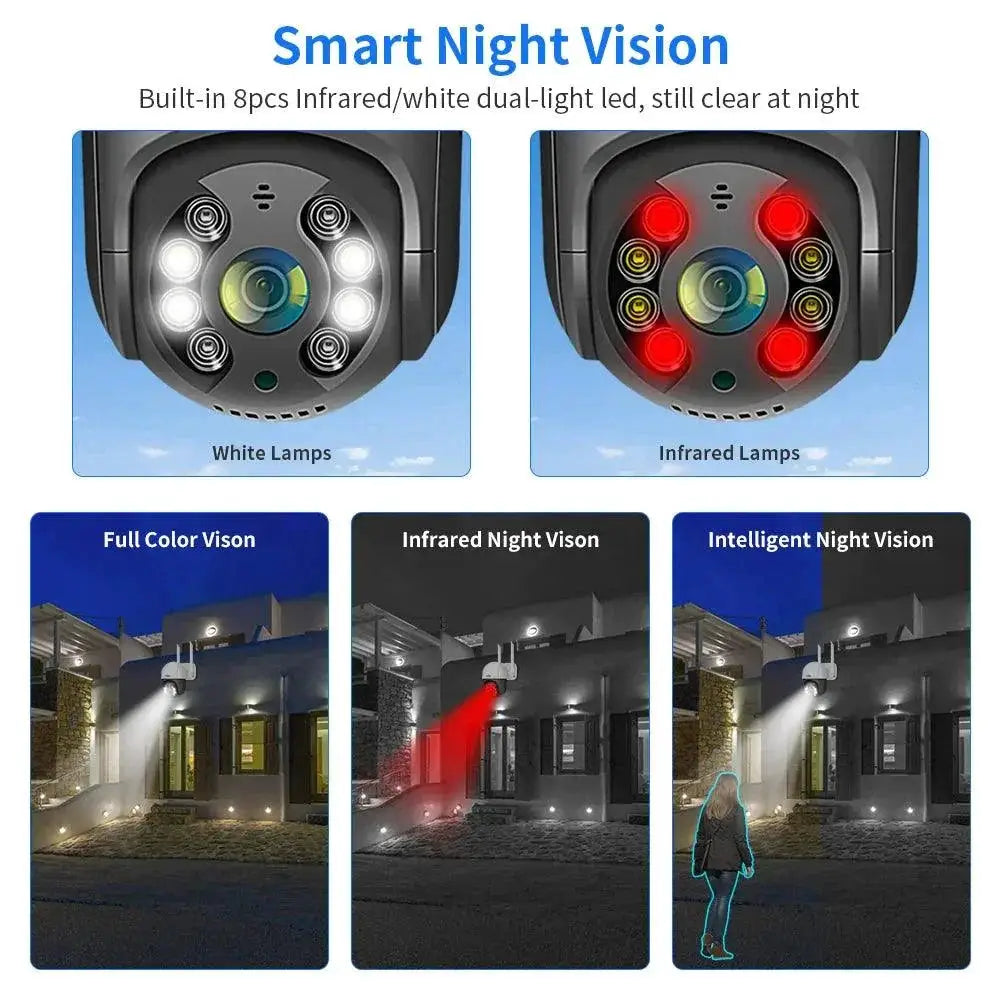 Hiseeu AI Enhanced Wifi PTZ Camera 8MP Ultra HD Security