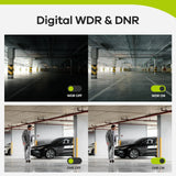 SANNCE 2Pcs AHD 1080P CCTV Security Cameras Set Black