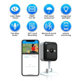 JOOAN 1080P WiFi IP Camera Outdoor Surveillance 5X Digital Zoom Night Vision - stepyours.com