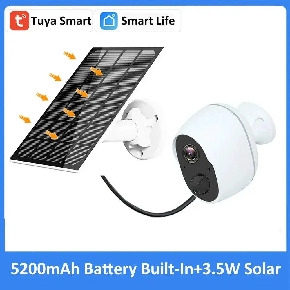 Solar Outdoor Security Camera Rechargeable Battery Alexa