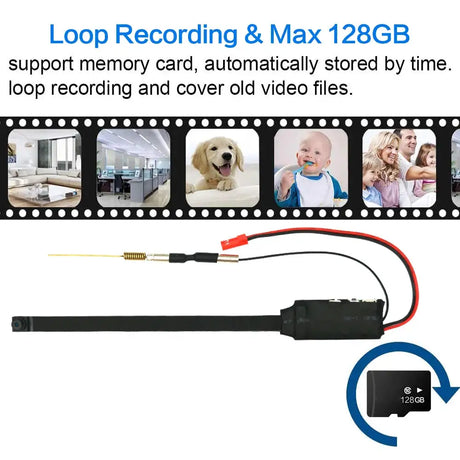DIY HD 1080P WiFi Mini Camera Real-time Security Micro Camcorder P2P Wireless Webcam Loop Recording Support Remote Viewing