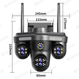 Difang 5MP WiFi IP Camera Outdoor PTZ 10x Zoom Auto Tracking CCTV - stepyours.com