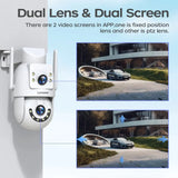 Lenovo 4K Outdoor WiFi Surveillance Camera Dual Lens PTZ IP - Tredruns