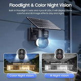 Shiwojia 6MP Solar Camera With 4G Sim Card Outdoor 12X Zoom