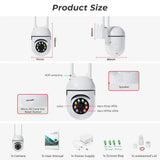 Smart 4MP Wireless Outdoor PTZ Camera With AI Auto Tracking Night Vision - stepyours.com