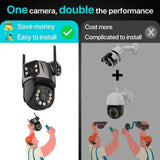 4K AI Outdoor PTZ Security Camera With Auto Tracking Lens