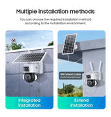 Shiwojia 6MP 4G Solar Security Camera Outdoor Surveillance