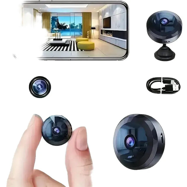 1pc Rechargeable Wireless Mini WiFi Security Camera With Night Vision, Motion Detection, Easy To Install And App Control