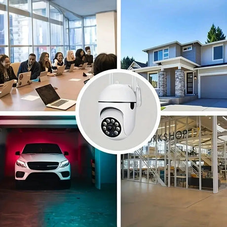1080P Wireless Security Camera With Color Night Vision 2 Way Audio Pan Tilt Zoom - stepyours.com