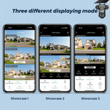 V380Pro 3 Lens WiFi Solar Camera 360 Outdoor Waterproof Security - stepyours.com
