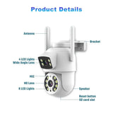 8MP 4K Dual Lens PTZ WiFi Pro Camera With AI Human Detection Auto Tracking - stepyours.com
