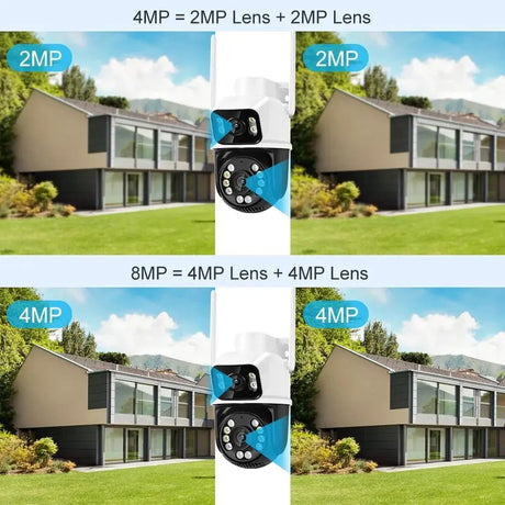 8MP 4K PTZ WiFi Outdoor Camera - Dual Lens AI Tracking for Enhanced Security - stepyours.com