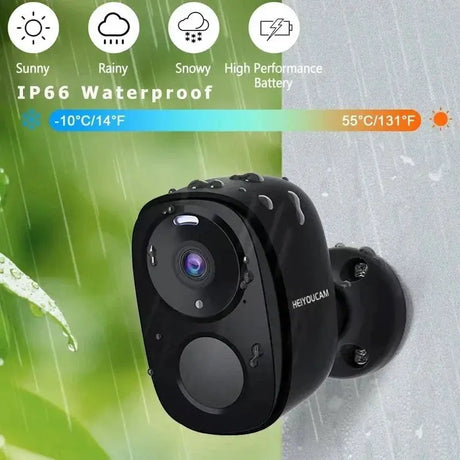 NOCCLILI Wireless Outdoor Security Camera - 2K Battery Powered WiFi Motion Siren - stepyours.com