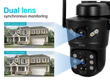 KERUI Outdoor Solar - Powered Dual - Lens Security Camera - 6MP 4G WiFi CCTV - stepyours.com