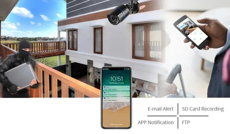 CamHi CamHipro 4MP Outdoor WiFi IP Camera - 2 - Way Audio Security Bullet - stepyours.com