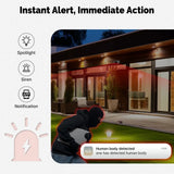 MOES Solar Powered WiFi Security Camera 4MP IP65 Waterproof Alexa Google Home - stepyours.com