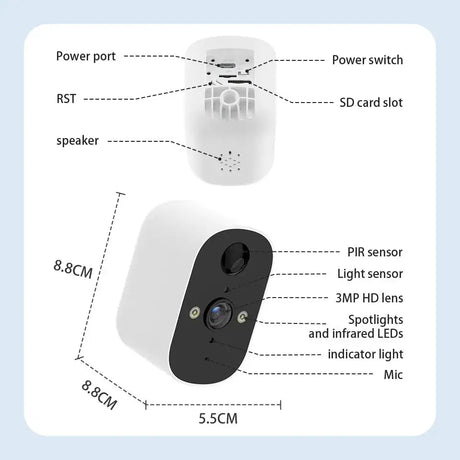 XVIM Solar Security Camera 1080P Wireless Battery Powered Outdoor Smart Motion - stepyours.com