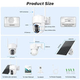 ICSEE 5MP Solar Wireless Outdoor Camera 7800mAh Battery 365 Day Standby - stepyours.com