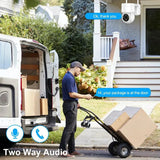 Advanced Solar Powered WiFi PTZ Security Camera Night Vision