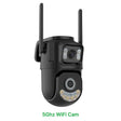 External WiFi PTZ Camera Dual Lens - Outdoor 2.4Ghz And 5Ghz WiFi Auto Tracking - stepyours.com