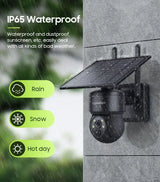 Tuya 3MP Solar Camera Outdoor WiFi Alexa 4G LTE SIM Light