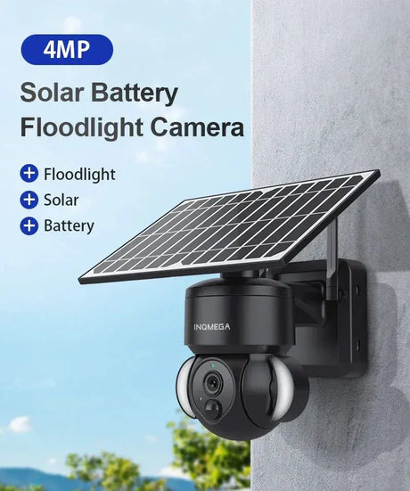 INQMEGA 4MP WiFi Tuya Solar Outdoor Security Camera