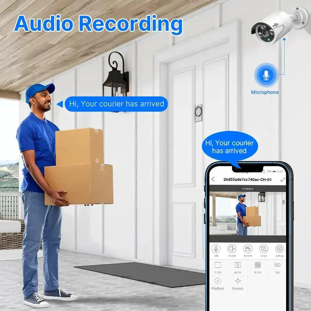 Hiseeu PoE IP CCTV Camera Outdoor Security Cam Pro Edition