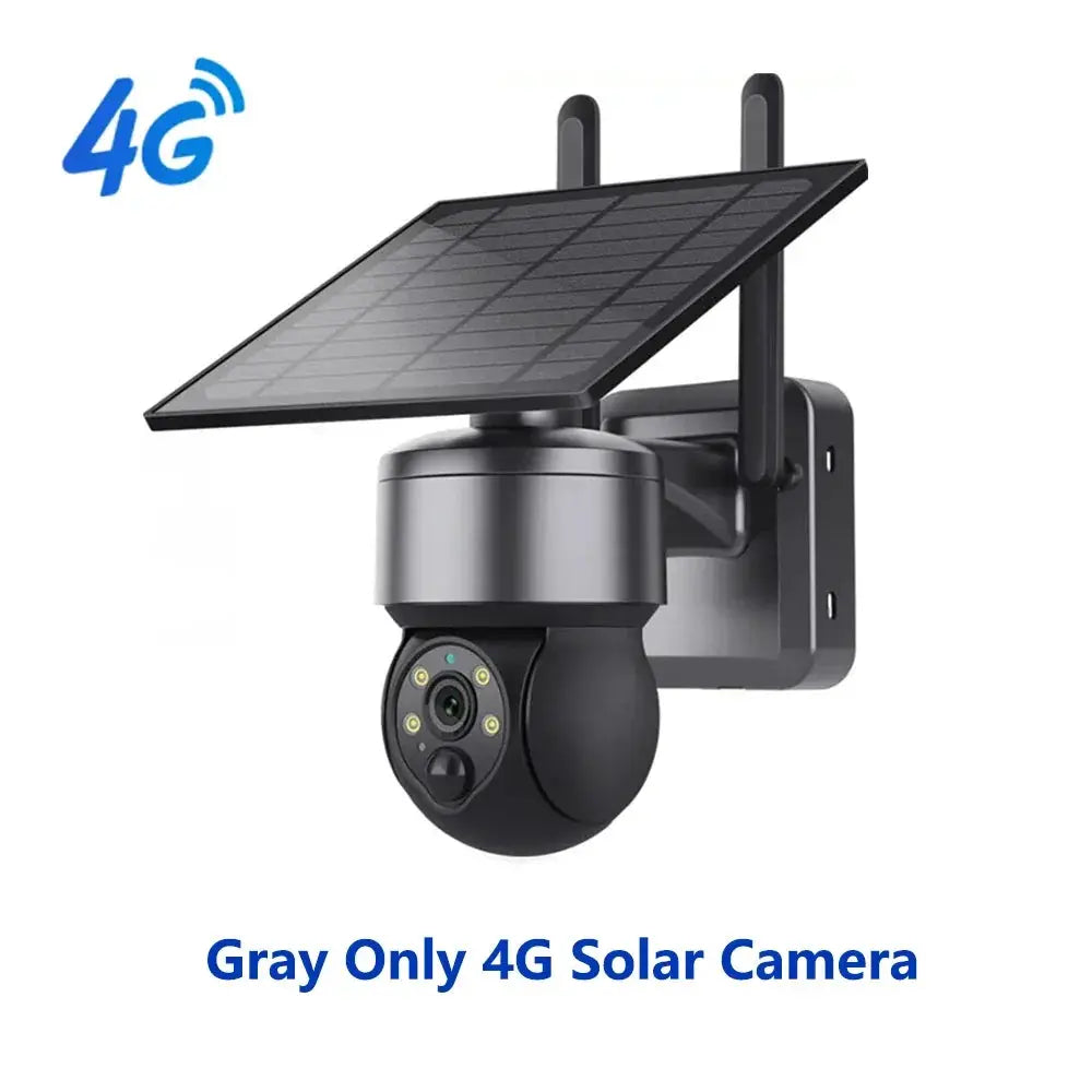 Shiwojia Wifi Wireless PTZ Solar Camera 4G SIM Outdoor 4MP