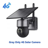 Shiwojia Wifi Wireless PTZ Solar Camera 4G SIM Outdoor 4MP